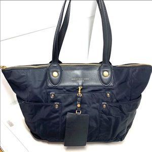 marc jacobs satin tote bag black